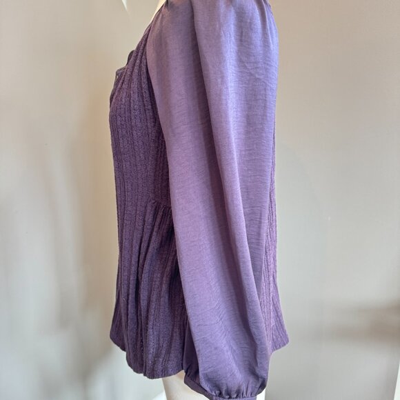 Meadow Rue Anthropologie Plum Blouse Shirt - Picture 3 of 8